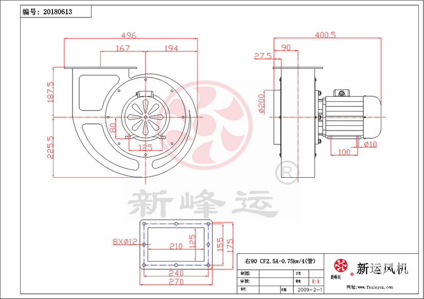 多翼式風(fēng)機性能